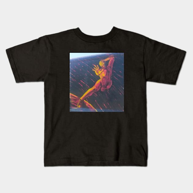 Berlin Wall Street Art Photography Kids T-Shirt by P.E. Fireisland